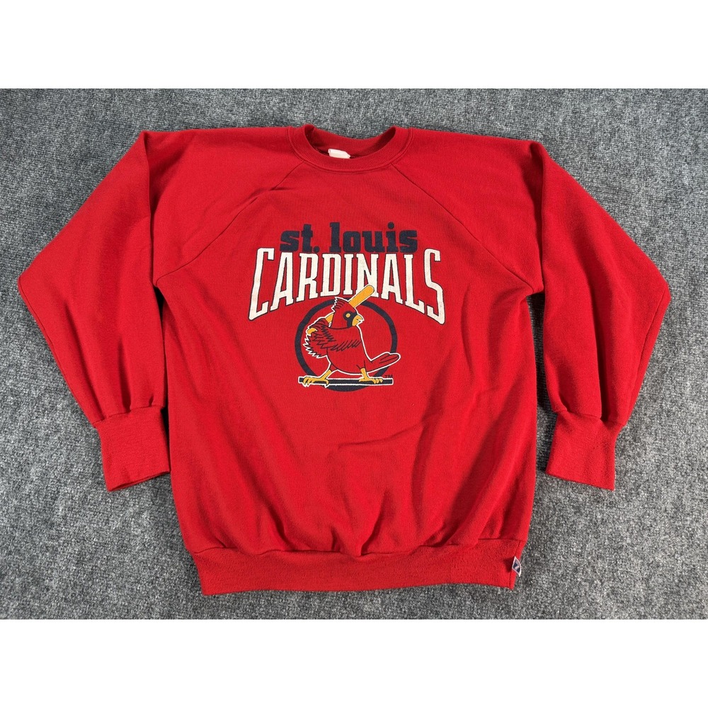 Vintage St. Louis Cardinals Sweater Mens Large‎ MLB Baseball Logo 7 Crewneck 80s